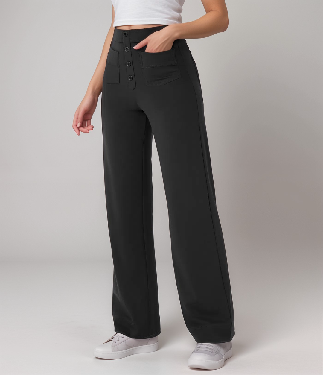SVEA | Elastische Hose mit hoher Taille
