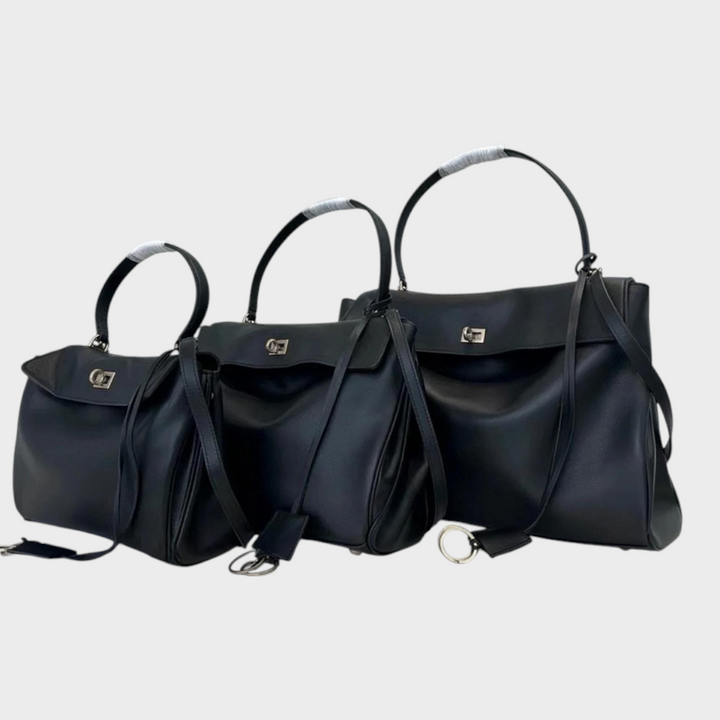 SVEA | Structured Leather Bag with Magnetic Flap
