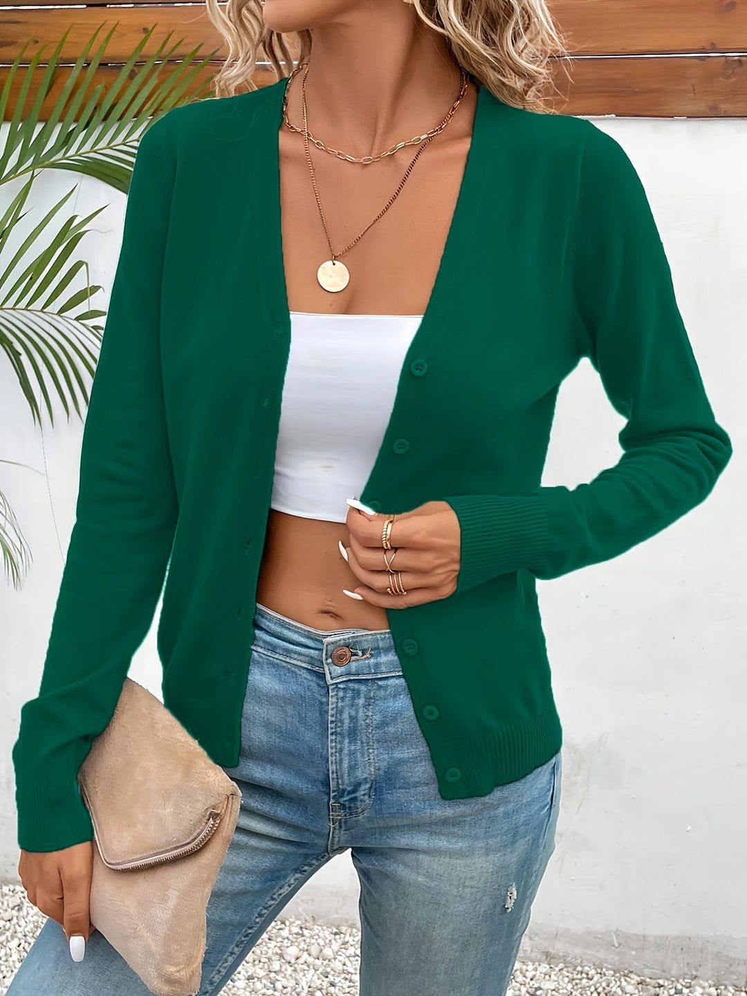 SVEA | Odele Anmutiger Minimalistischer Cardigan