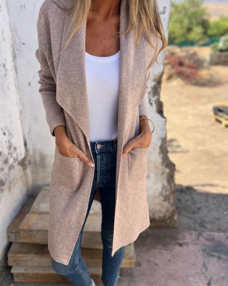 SVEA | Eigona Lässige Revers-Cardigan-Jacke