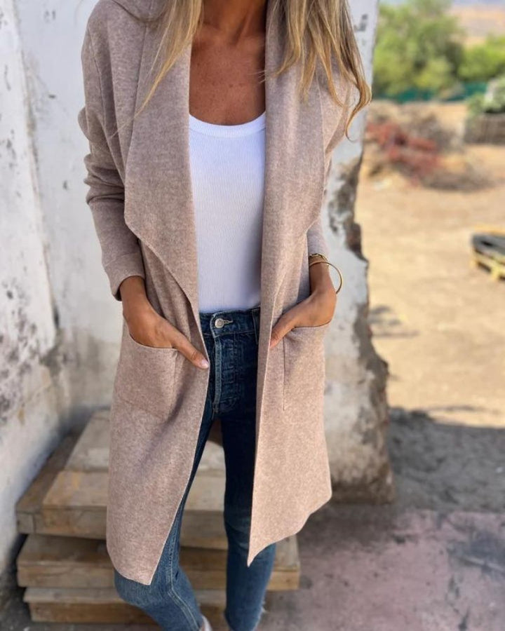 SVEA | Eigona Lässige Revers-Cardigan-Jacke