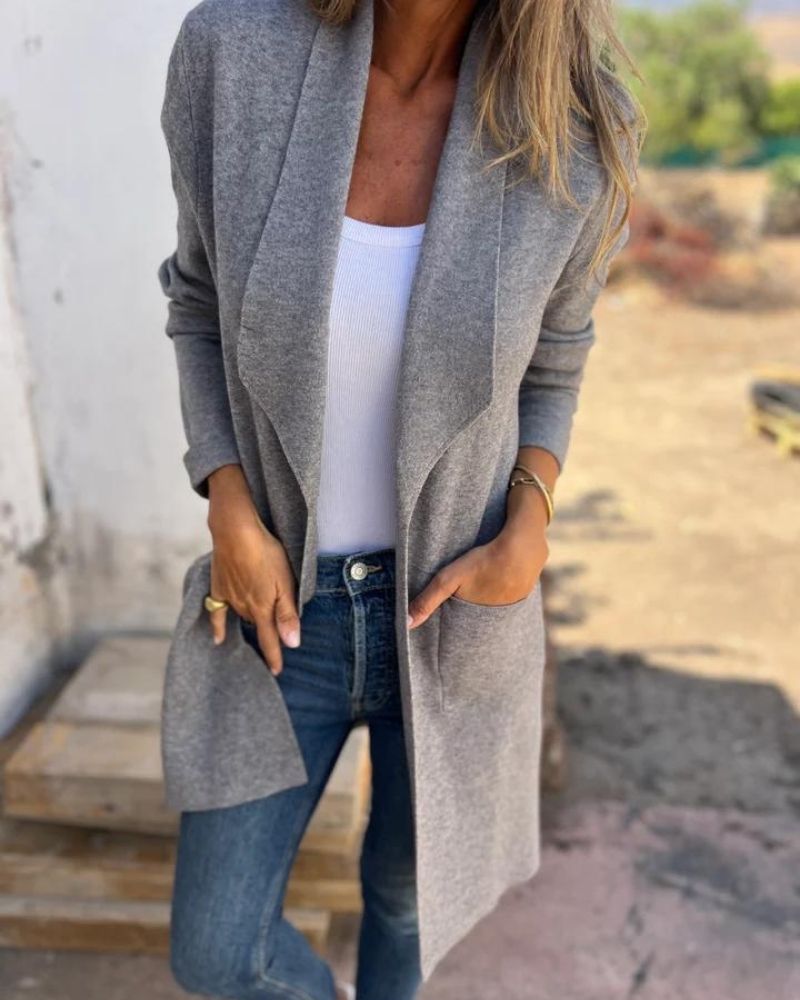 SVEA | Eigona Lässige Revers-Cardigan-Jacke