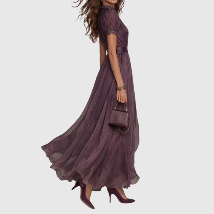 Effy – Violet Chiffon Maxi Dress
