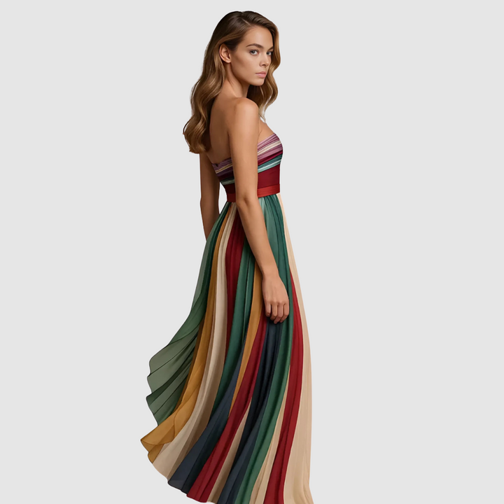 Sarah - Colourful Sleeveless Dress