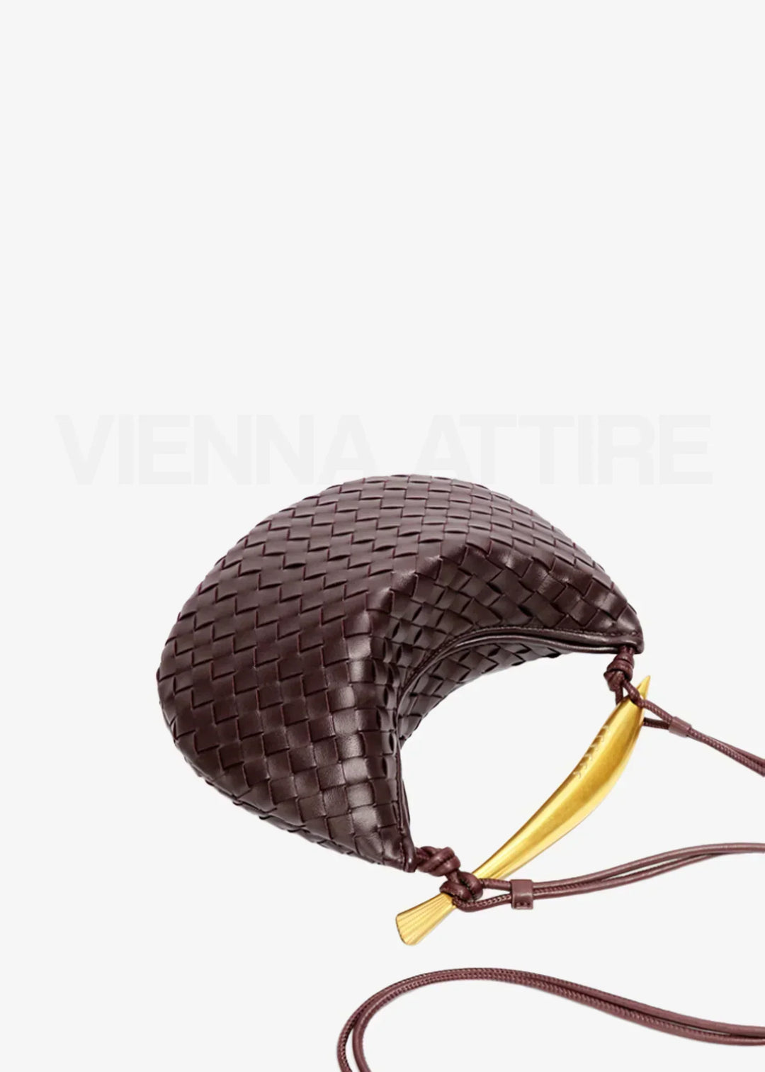 Jane | Gewebte Tasche mit Goldgriff