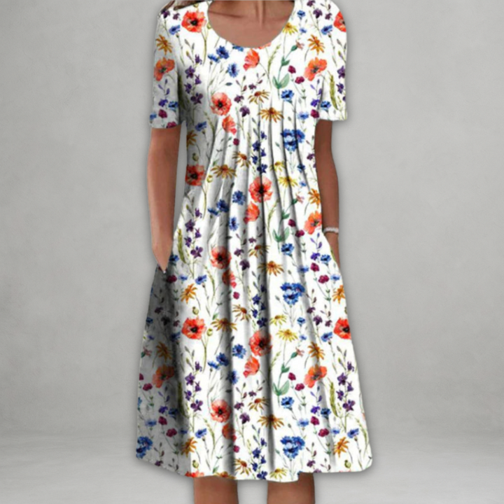 SVEA | Baumwollkleid mit Bauchbedeckun