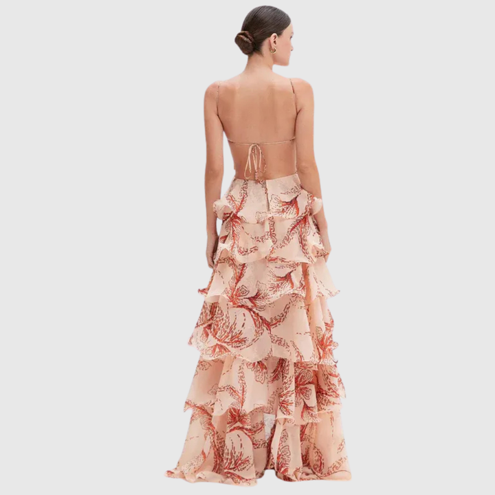 Amelia – Ruffle Boho Maxi Dress