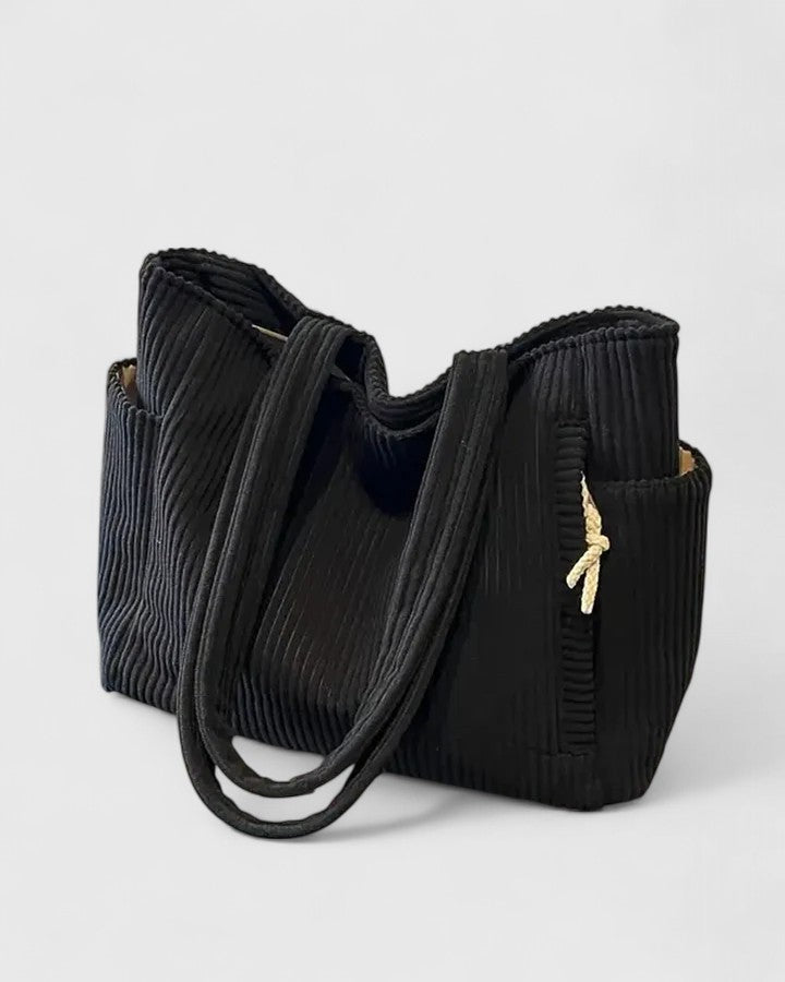 SVEA | Liorane Luxuriöse Ripp-Tasche mit Kordeldetails