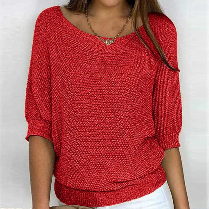 Jane | Elegant Short-Sleeve Merino Wool Sweater