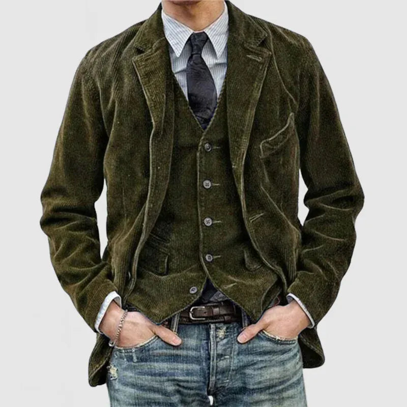 SVEA | Cord-Jacke + Weste Set