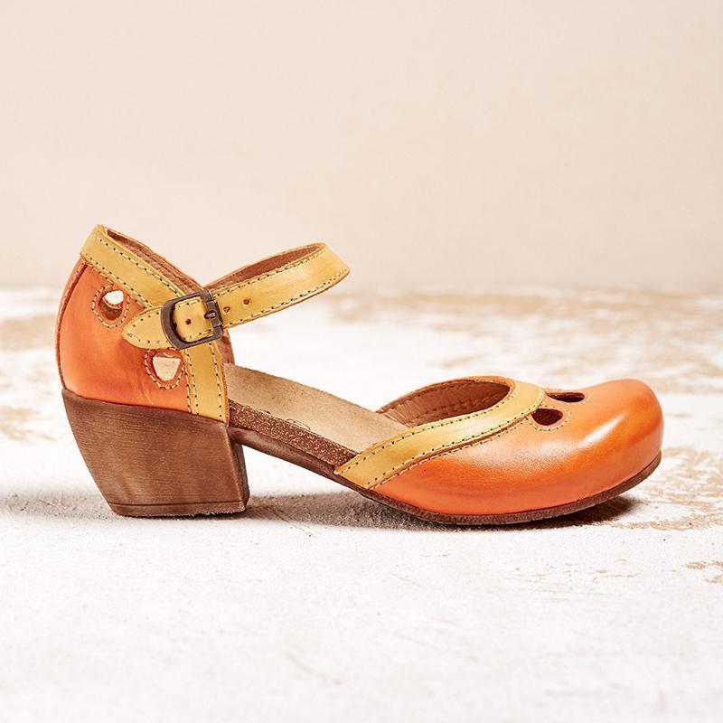 Laisy - Orthopaedic Sandals with Low Heel