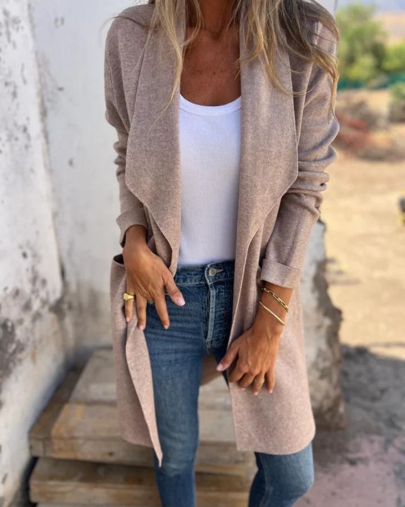SVEA | Eigona Lässige Revers-Cardigan-Jacke