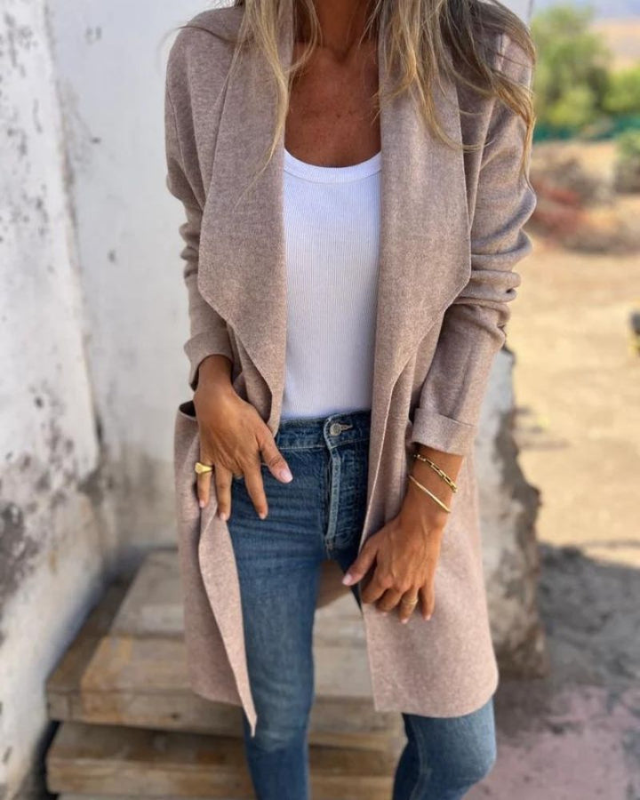 SVEA | Eigona Lässige Revers-Cardigan-Jacke