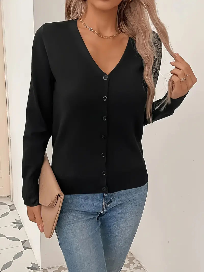 SVEA | Odele Anmutiger Minimalistischer Cardigan