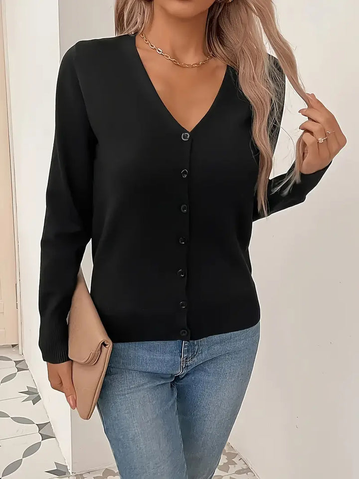 SVEA | Odele Anmutiger Minimalistischer Cardigan