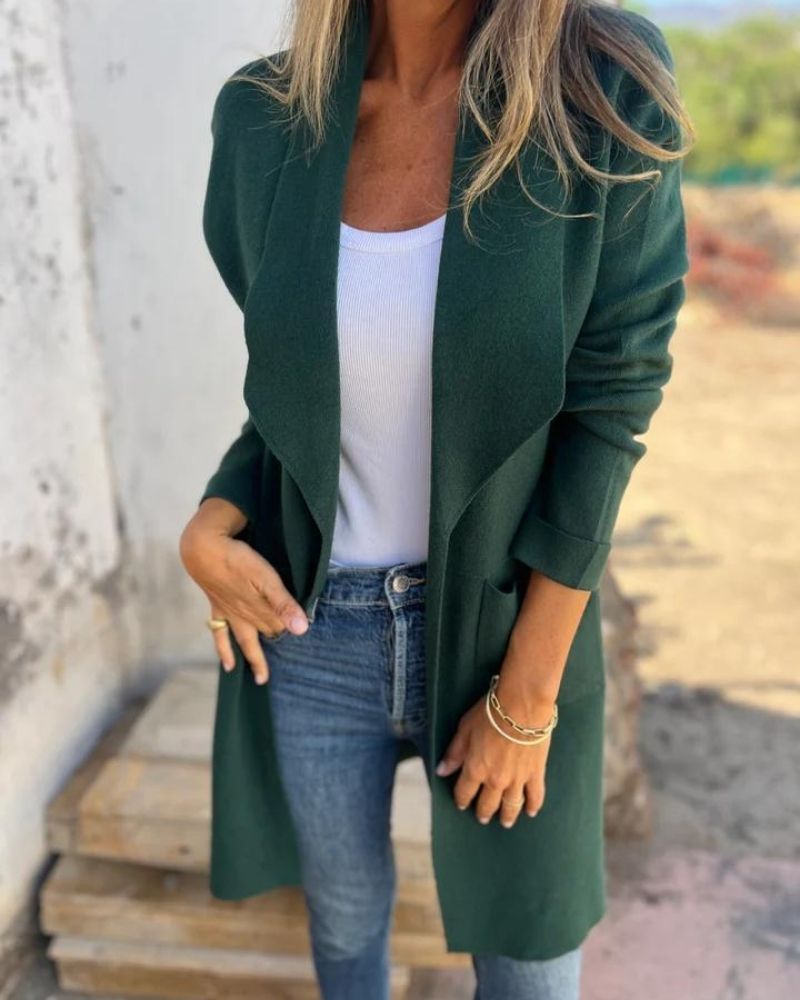 SVEA | Eigona Lässige Revers-Cardigan-Jacke