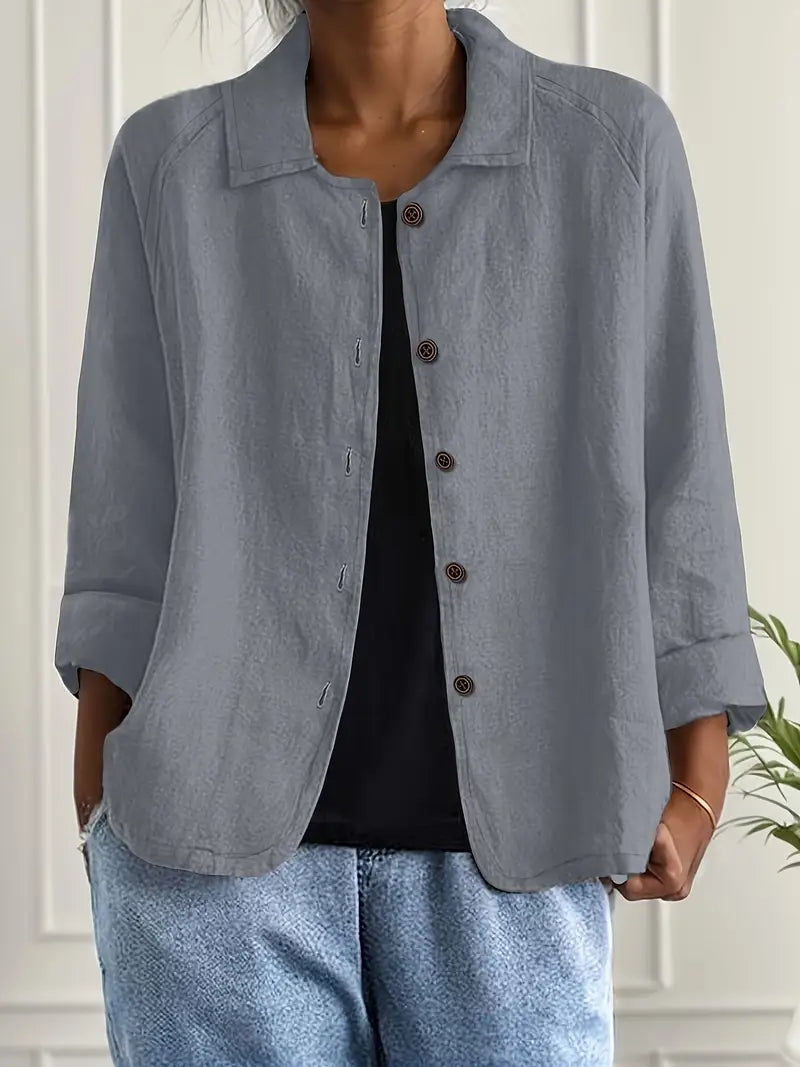 SVEA | Marilla Klassischer Leichter Hemd-Cardigan