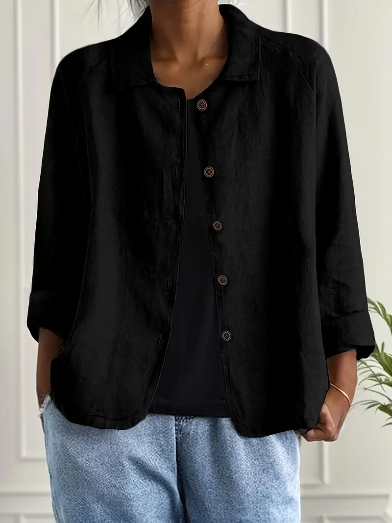 SVEA | Marilla Klassischer Leichter Hemd-Cardigan