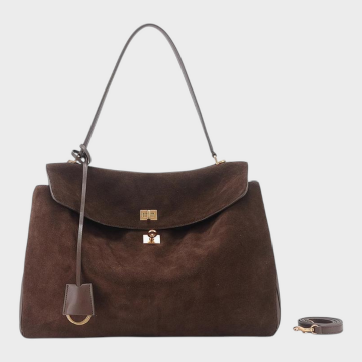 SVEA | Structured Leather Bag with Magnetic Flap