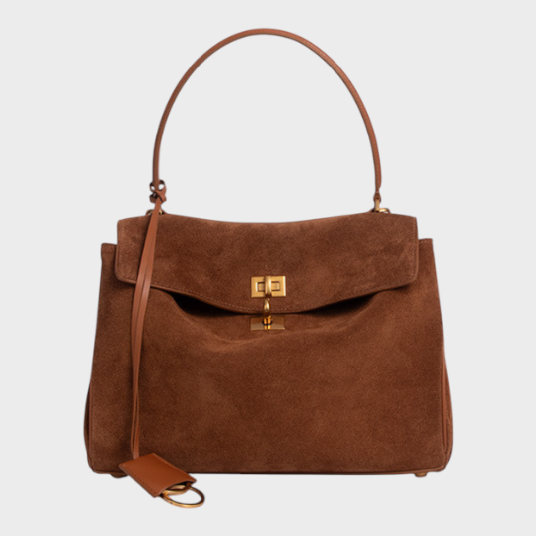 SVEA | Structured Leather Bag with Magnetic Flap