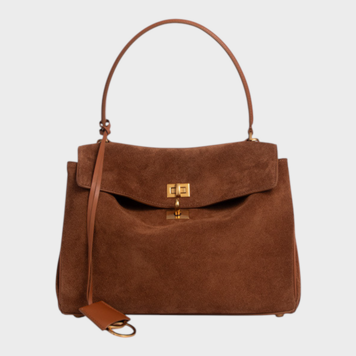 SVEA | Structured Leather Bag with Magnetic Flap