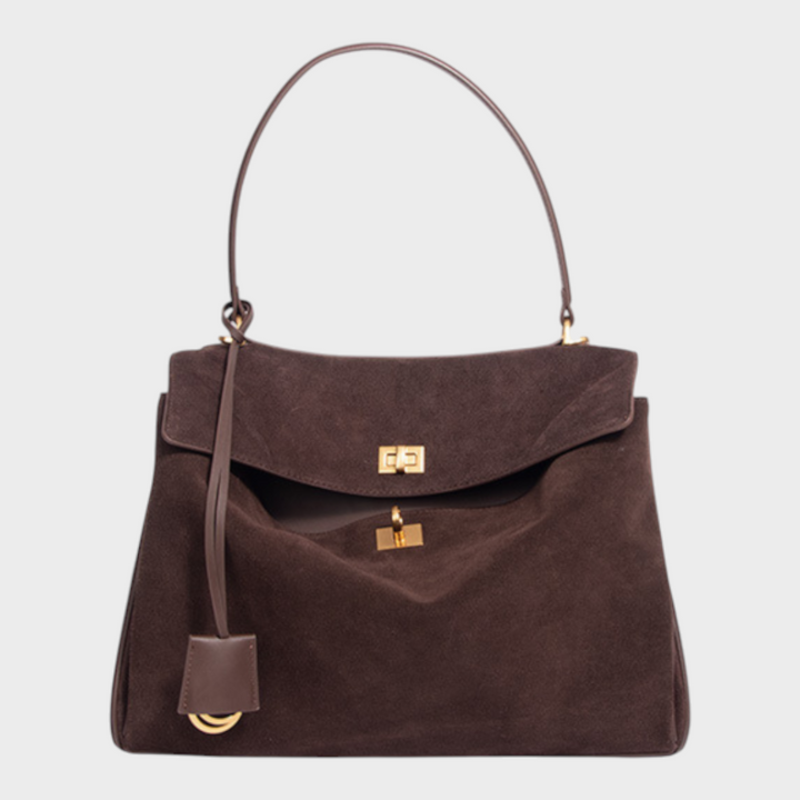 SVEA | Structured Leather Bag with Magnetic Flap