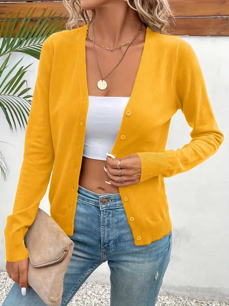 SVEA | Odele Anmutiger Minimalistischer Cardigan