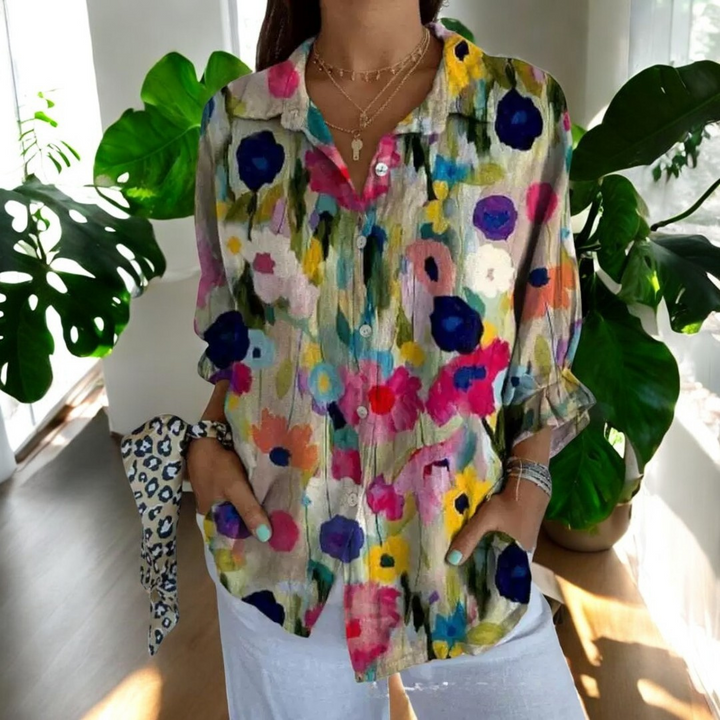 SVEA | Stilvolle Blumenbluse
