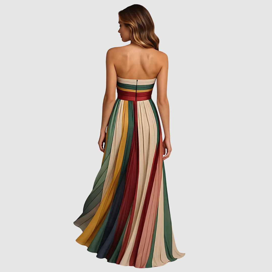 Sarah - Colourful Sleeveless Dress