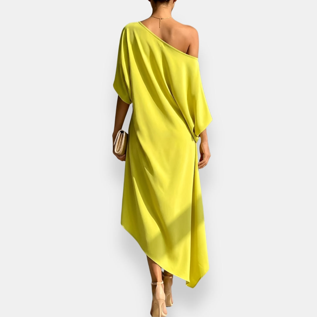 SVEA | Asymmetrisches Raffkleid