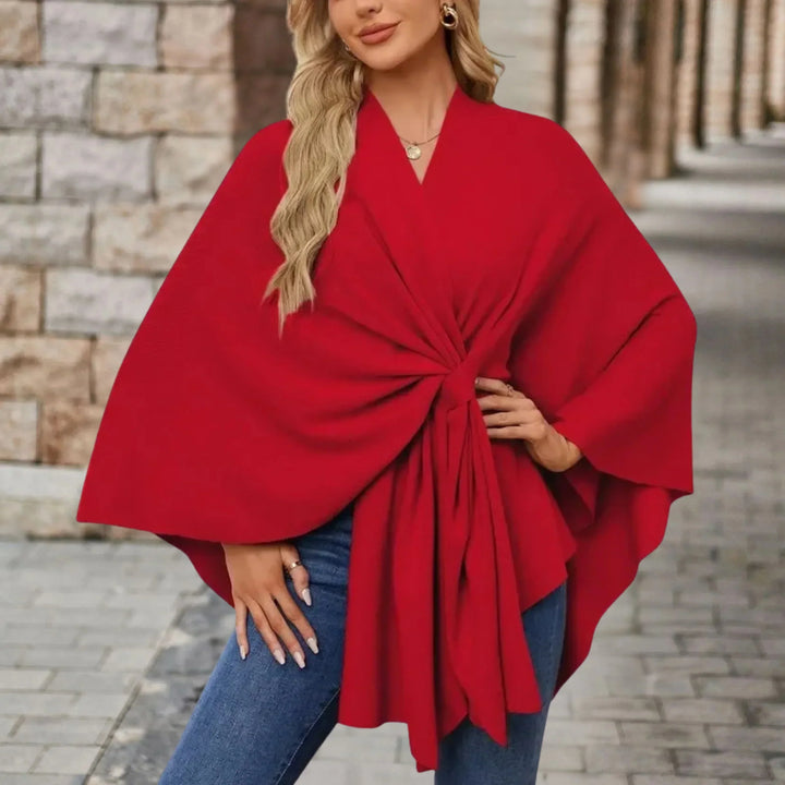 Jane | Elegant Draped Poncho