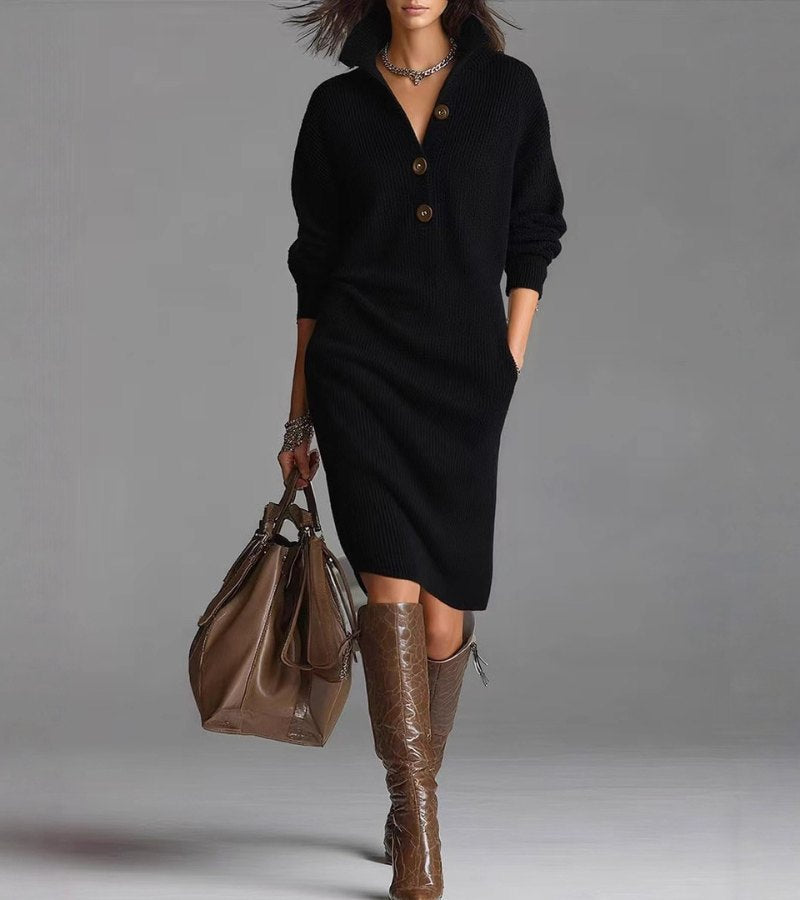 SVEA | Warmes Elegantes Kleid | Bequem