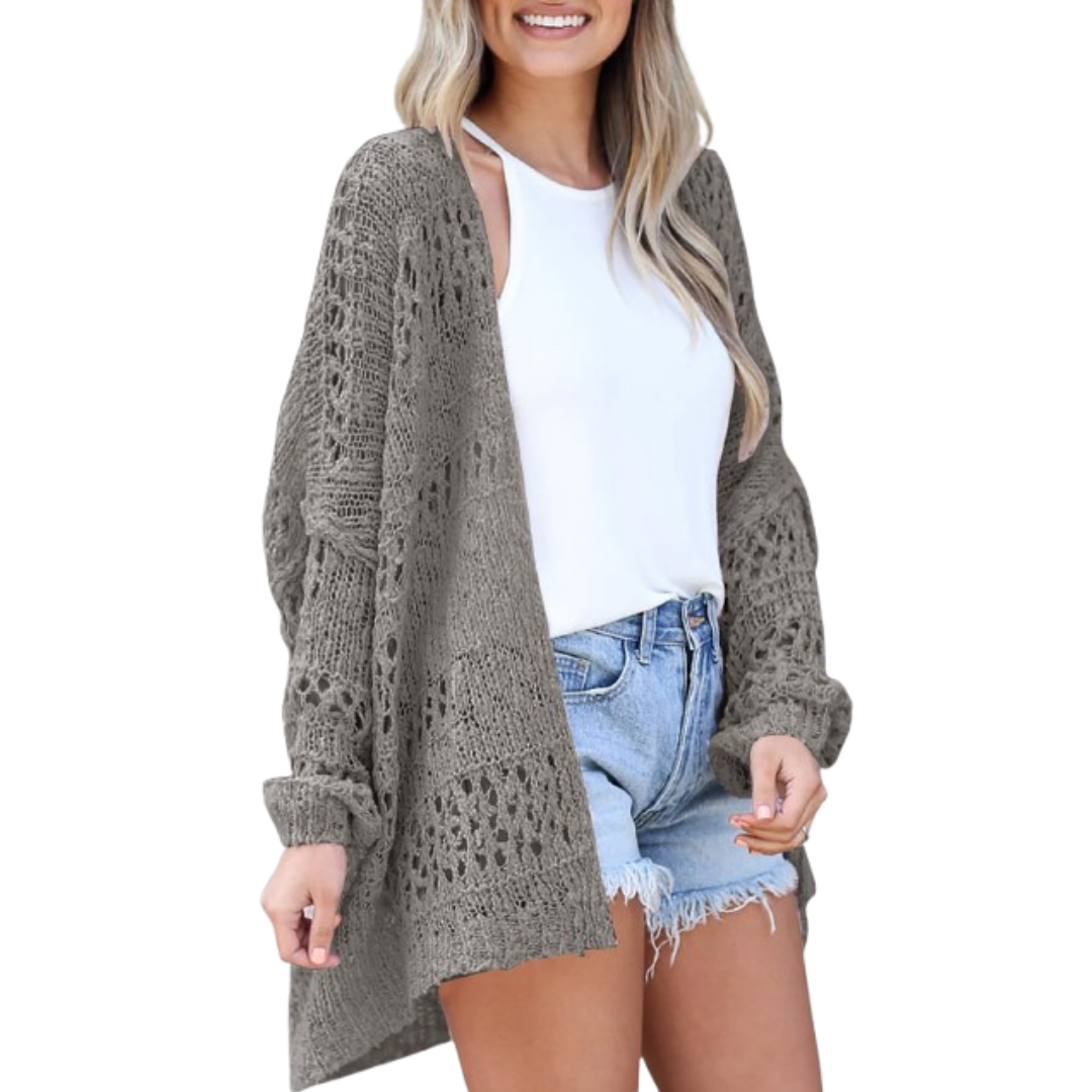 SVEA | Arizela Leichter Übergroßer Boho-Cardigan