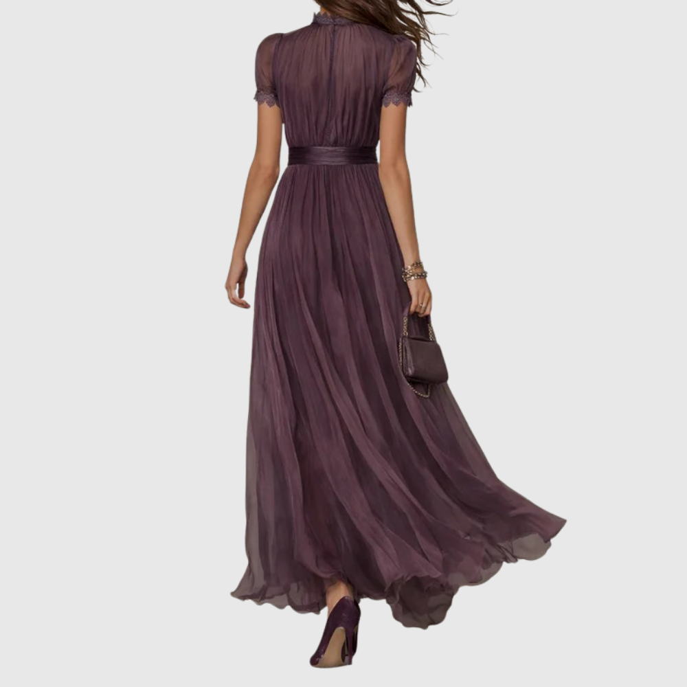 Effy – Violet Chiffon Maxi Dress