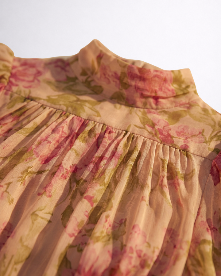 Rosalie – Floral Chiffon Maxi Dress