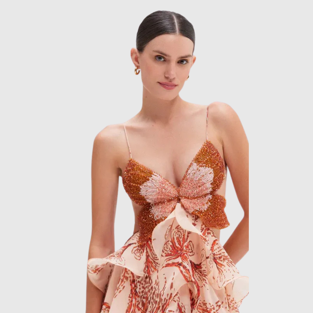 Amelia – Ruffle Boho Maxi Dress