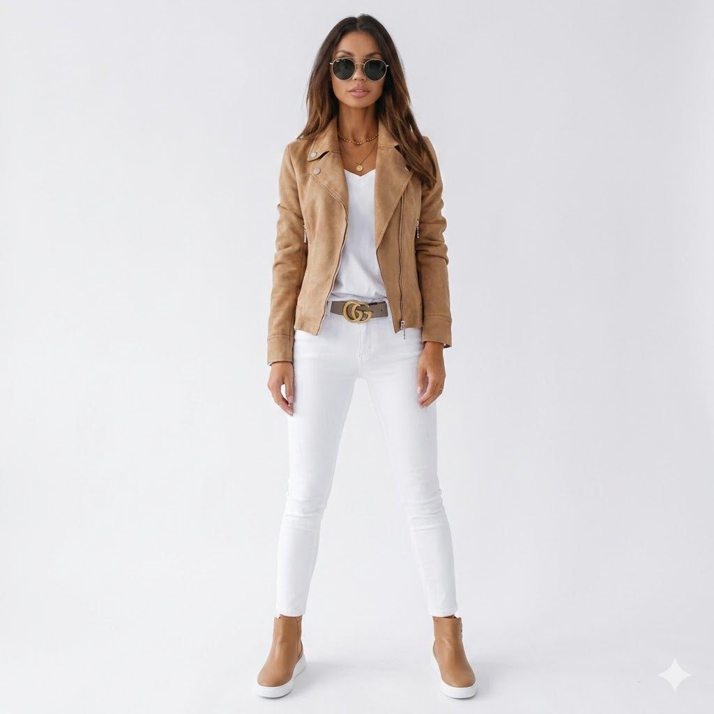 Jane | Amélie Laurent Fitted Cropped Blazer Jacket