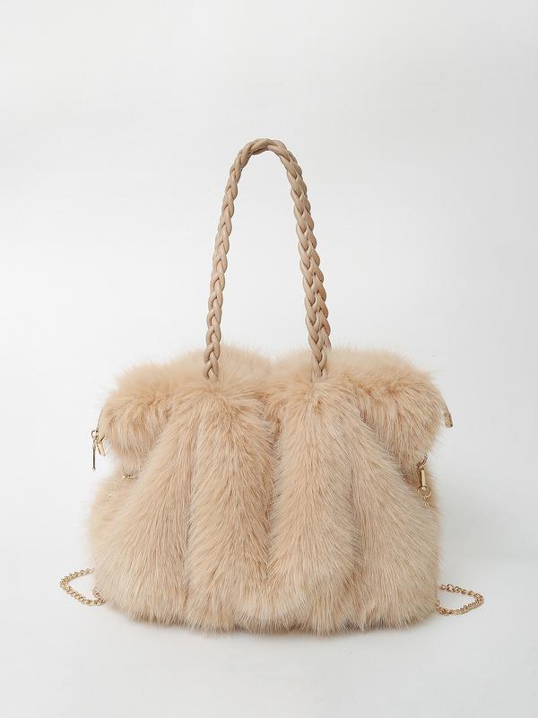 SVEA | Elisa Vielseitige Plüschvelours-Schultertasche