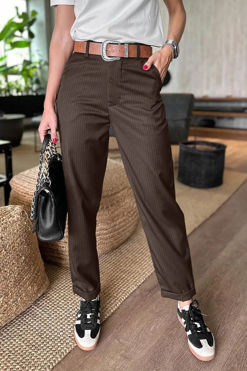 SVEA | ELEGANTE, FIGURSCHMEICHELNDE HOSE MIT STREIFEN