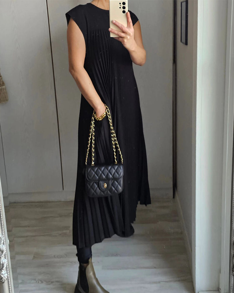 SVEA | Zeitloses & Bequemes Plissiertes Kleid