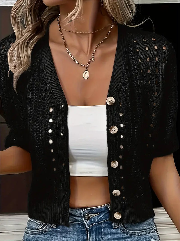 SVEA | Kendall Trendy Kurzarm-Cardigan