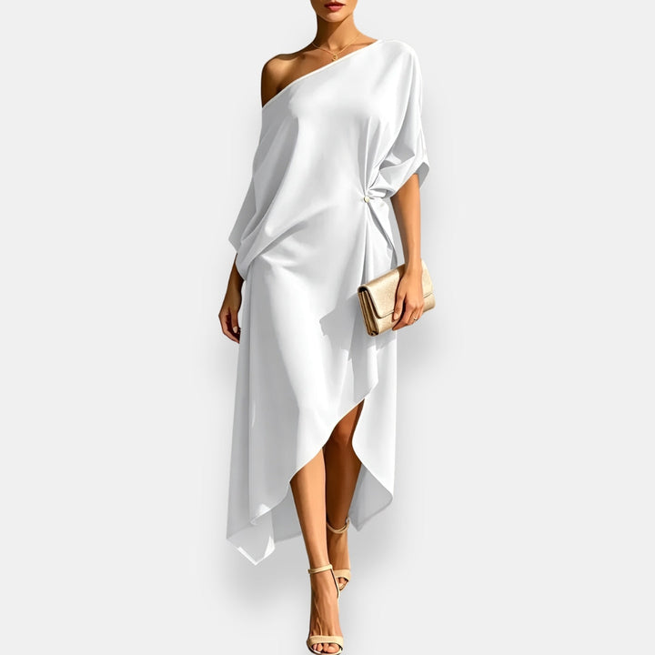 SVEA | Asymmetrisches Raffkleid
