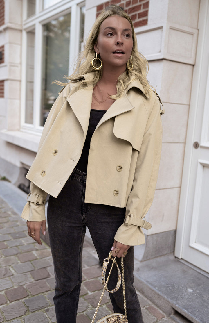 Jane | Camille Renard Cropped Trench Jacket