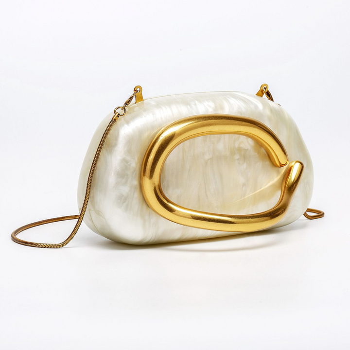 SVEA | Evening Handbag with Pearl Finish
