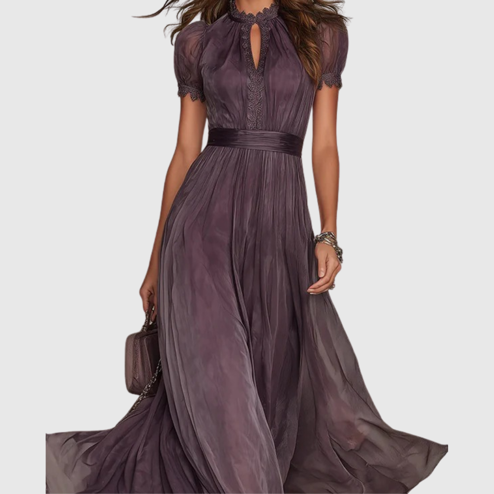 Effy – Violet Chiffon Maxi Dress