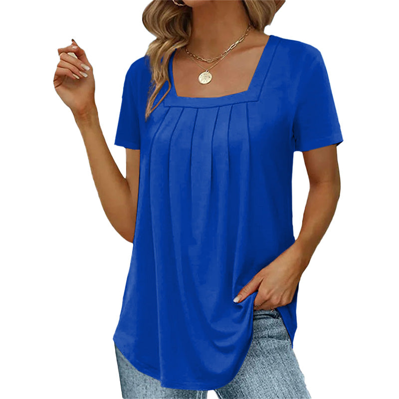 SVEA | Fließende Bluse mit Karree-Ausschnitt