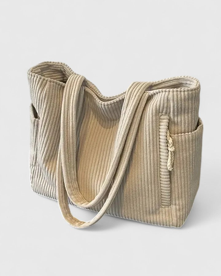 SVEA | Liorane Luxuriöse Ripp-Tasche mit Kordeldetails
