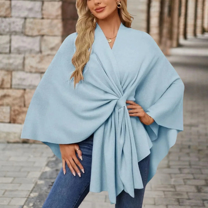 Jane | Elegant Draped Poncho