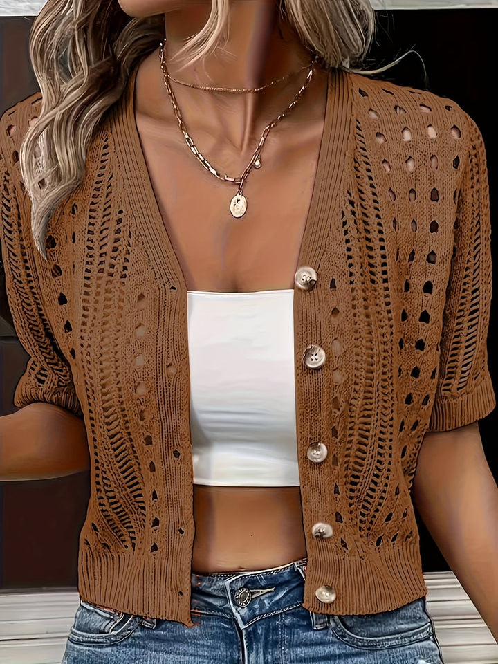 SVEA | Kendall Trendy Kurzarm-Cardigan