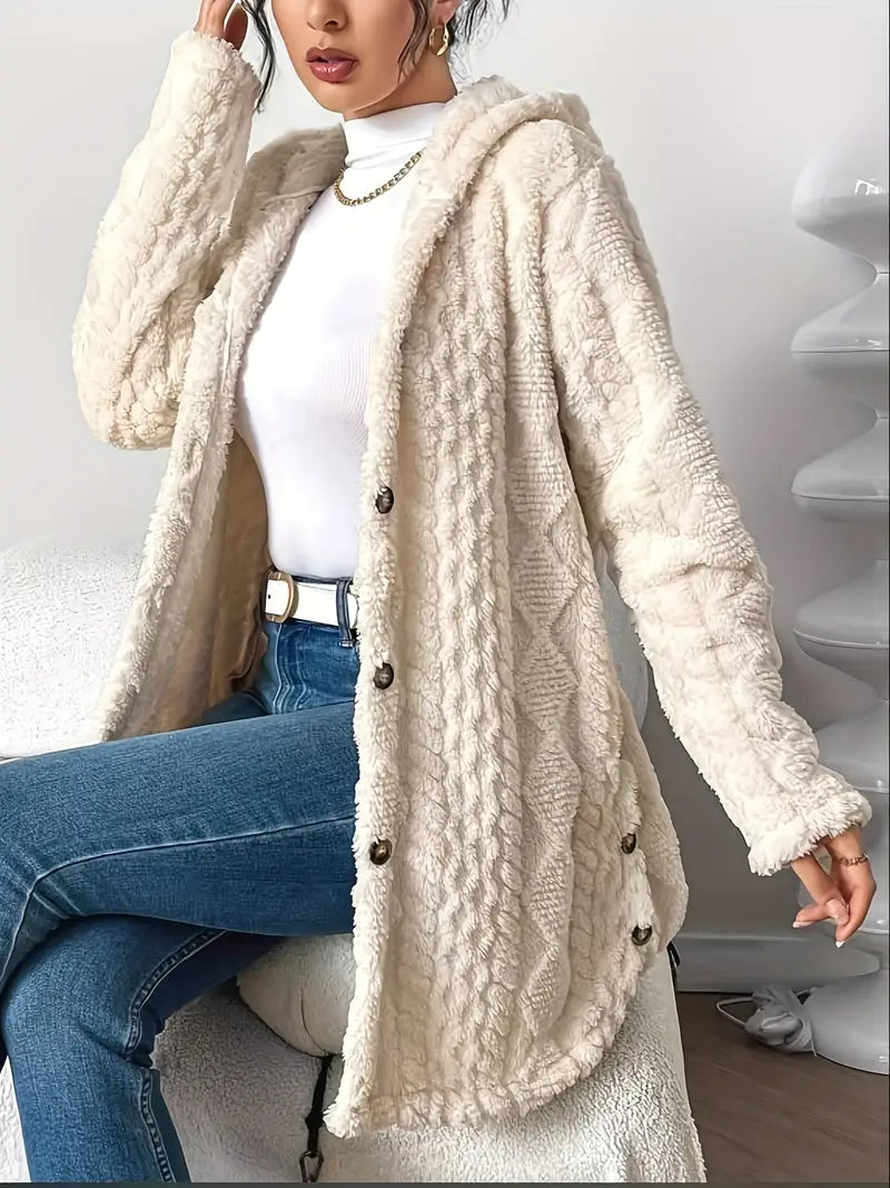 SVEA | Chloe Plüsch-Hoodie-Cardigan